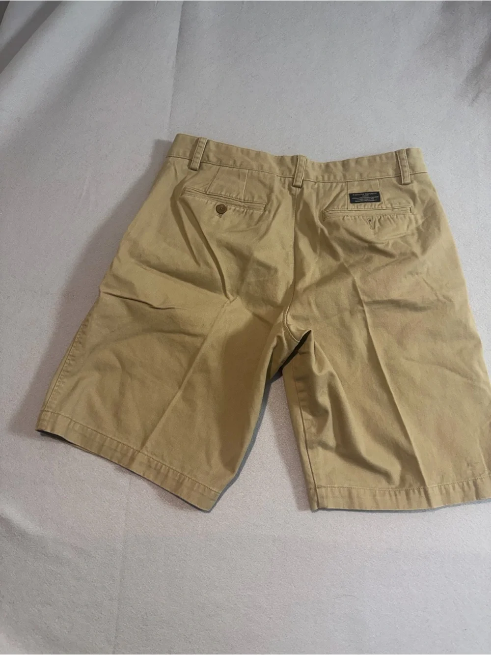 Banana Republic Men's Flat Front Shorts in Tan